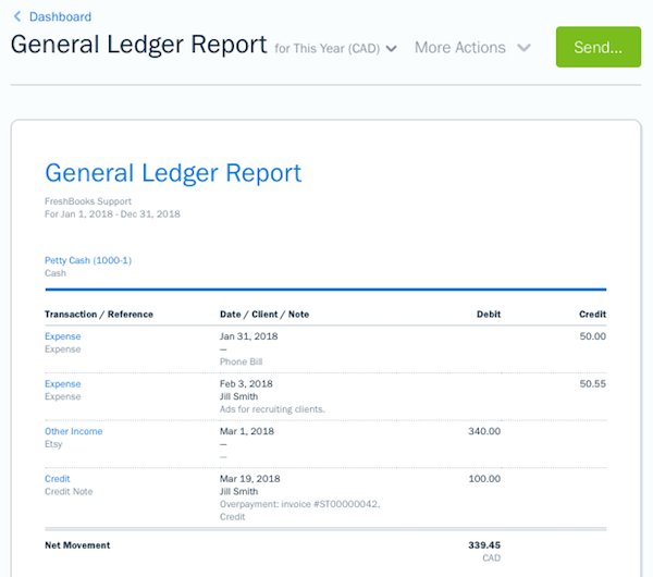 General Ledger Template